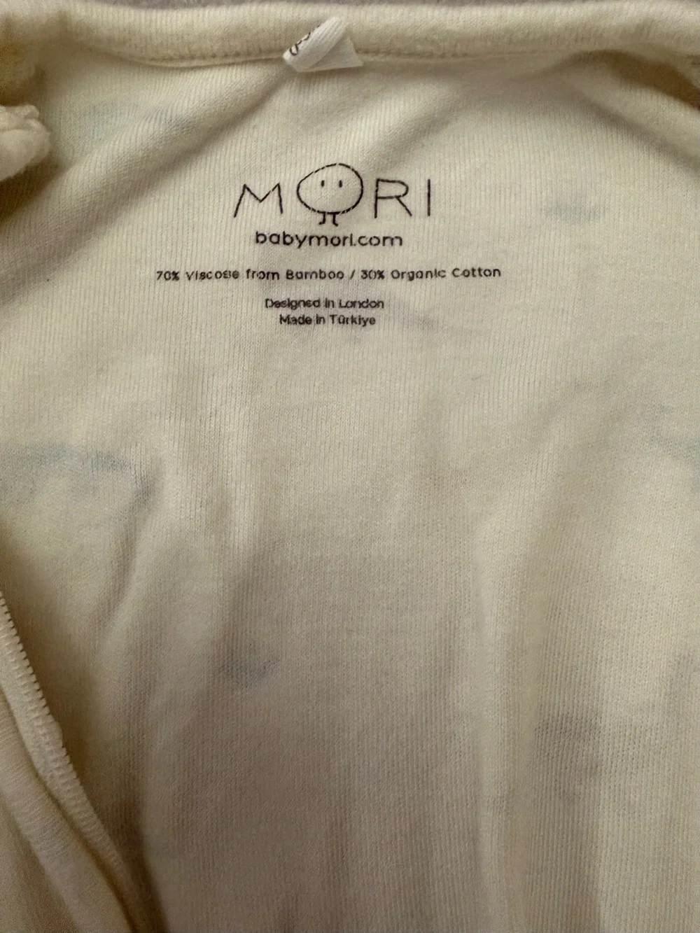 MORI Baby Footed Sleeper 0-3 Months Bamboo Organic Cotton Dinosaur Zip Pajamas